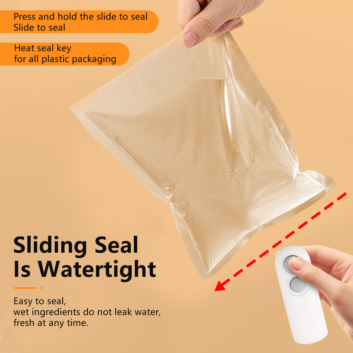 Mini Snack Bag Sealing Machine Rechargeable 2-in-1 Bag Heat Sealing Machine with Chip Cutter