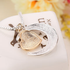 Accessories Mother's Day Gift I love you mom Love Moon Necklace Mom Gift Pendant
