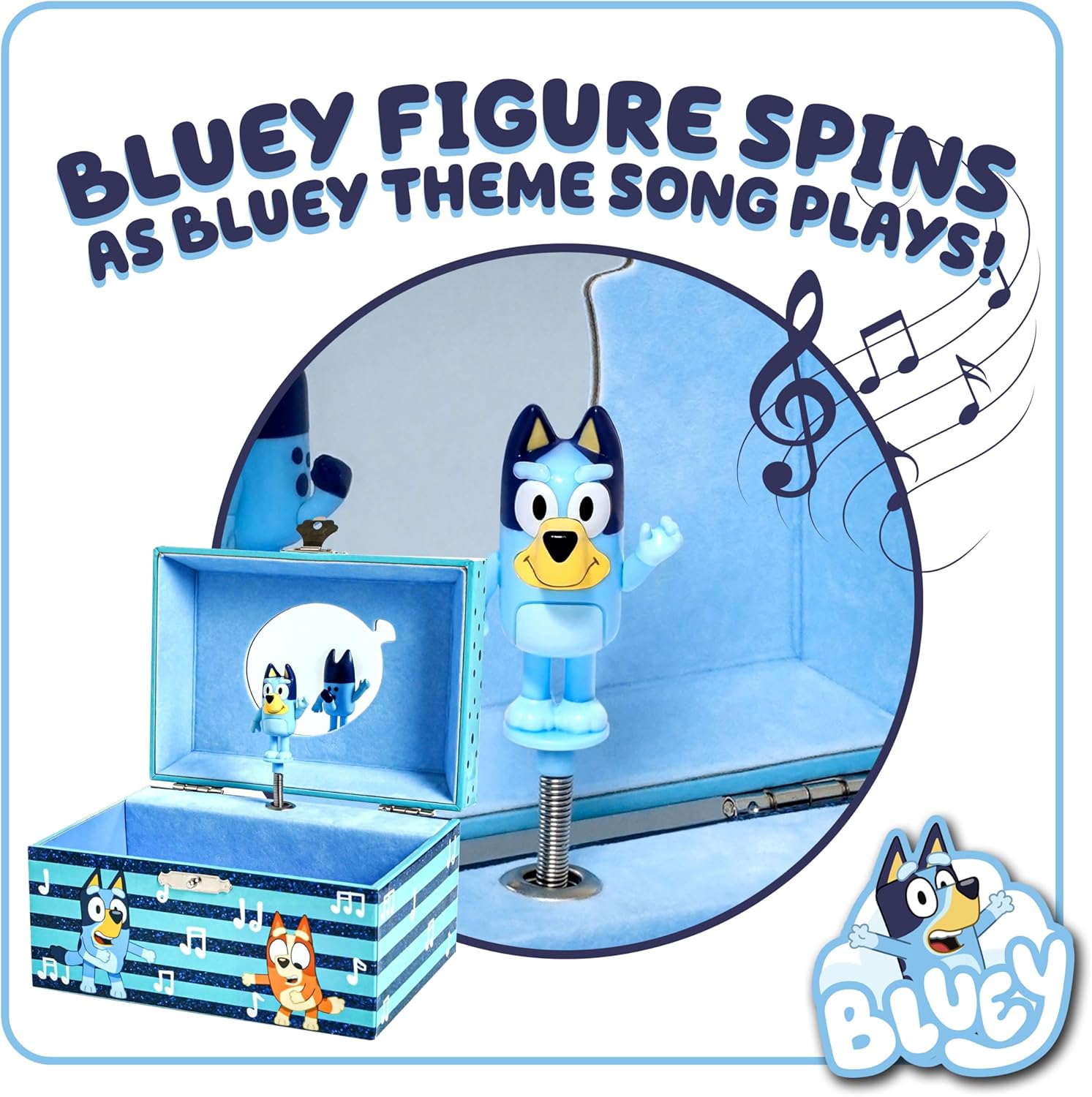 6 x 4.7 x 3.5 in Jewelry Box for Girls Musical Jewelry Box with Spinning Figurine Toys for Kids Ages 3-5