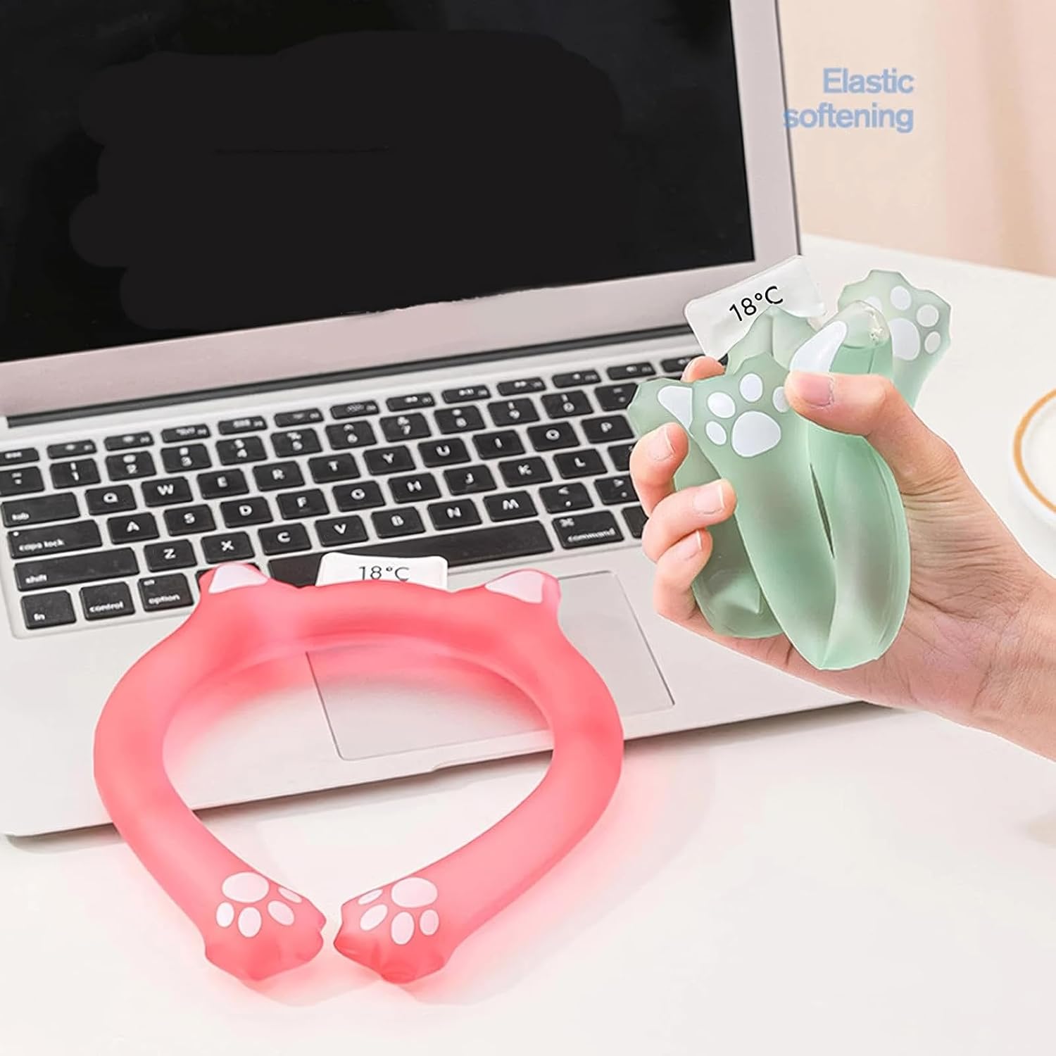 Neck Cooling Tube, 2024 New Reusable Cooling Collar, Ice Neck Cooler for Outdoor Indoor, Relief for Hot Flashes and Summer