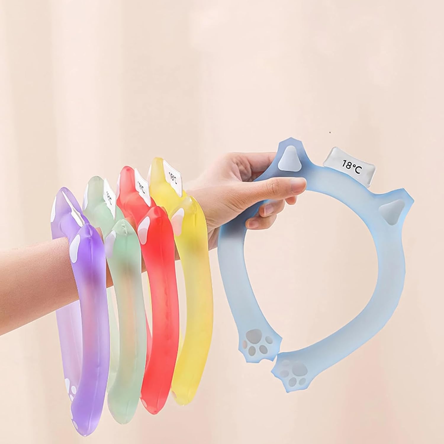 Neck Cooling Tube, 2024 New Reusable Cooling Collar, Ice Neck Cooler for Outdoor Indoor, Relief for Hot Flashes and Summer