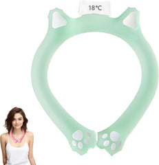 Neck Cooling Tube, 2024 New Reusable Cooling Collar, Ice Neck Cooler for Outdoor Indoor, Relief for Hot Flashes and Summer