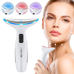 EMS Microcurrent Color Light Constant Temperature Neck Beauty Instrument Vibration Neck Massage Instrument Introduction Instrument Neck Pattern Neck Beauty Tool