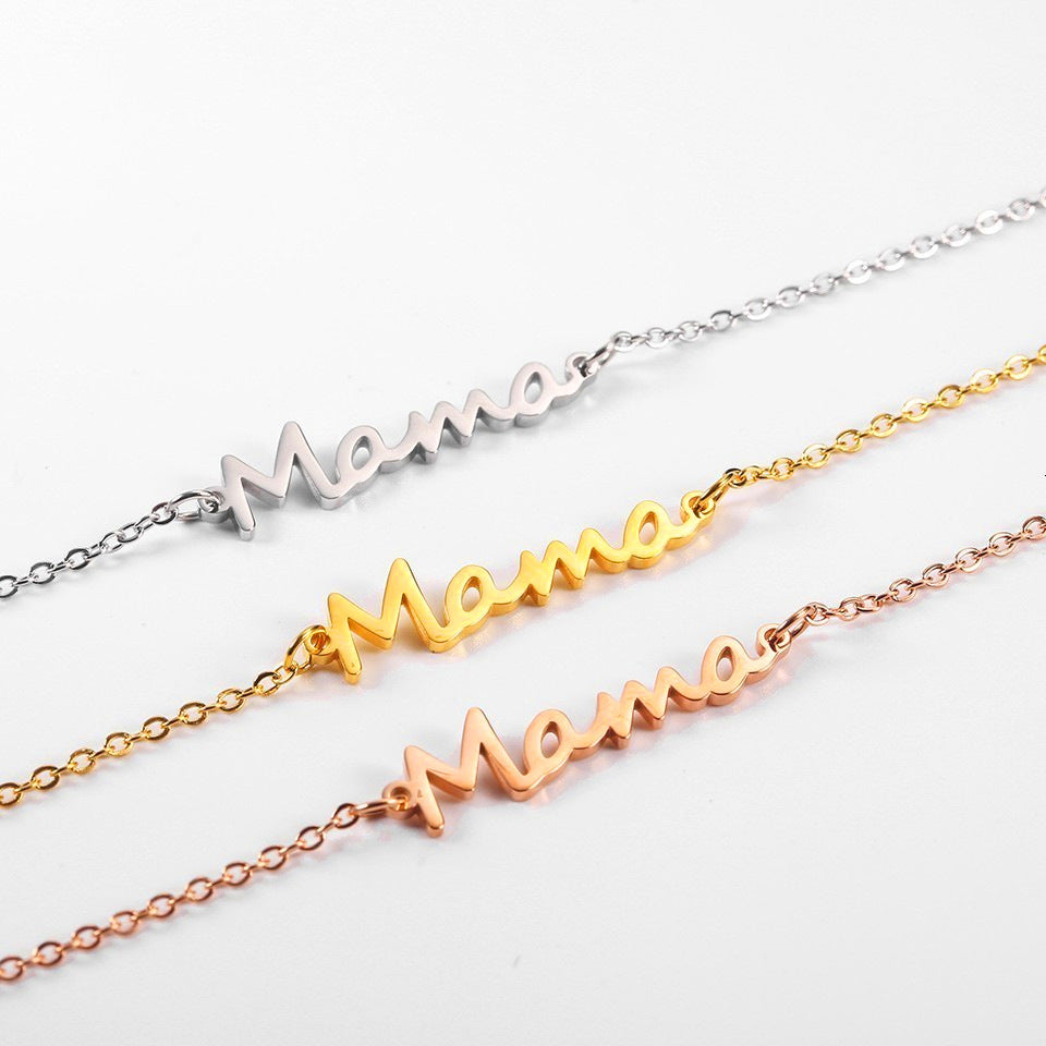 New Mama Jewelry Bracelet Fashion Simple Jewelry Mother's Day Gift Alloy Personalized Bracelet Bracelet Bracelet