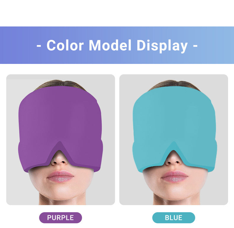 Odorless Migraine Relief Cap with Hot/Cold Therapy & 360° Gel Coverage