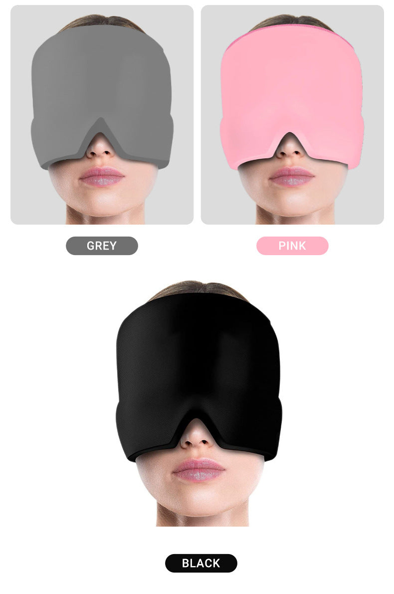 Odorless Migraine Relief Cap with Hot/Cold Therapy & 360° Gel Coverage