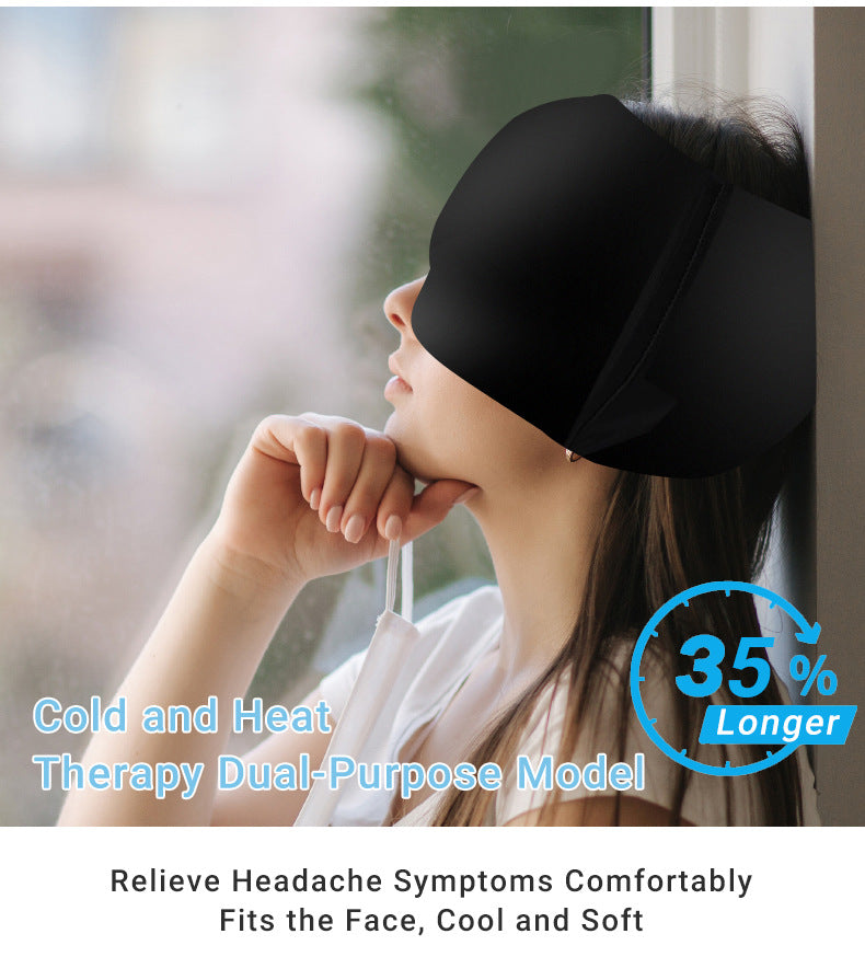 Odorless Migraine Relief Cap with Hot/Cold Therapy & 360° Gel Coverage