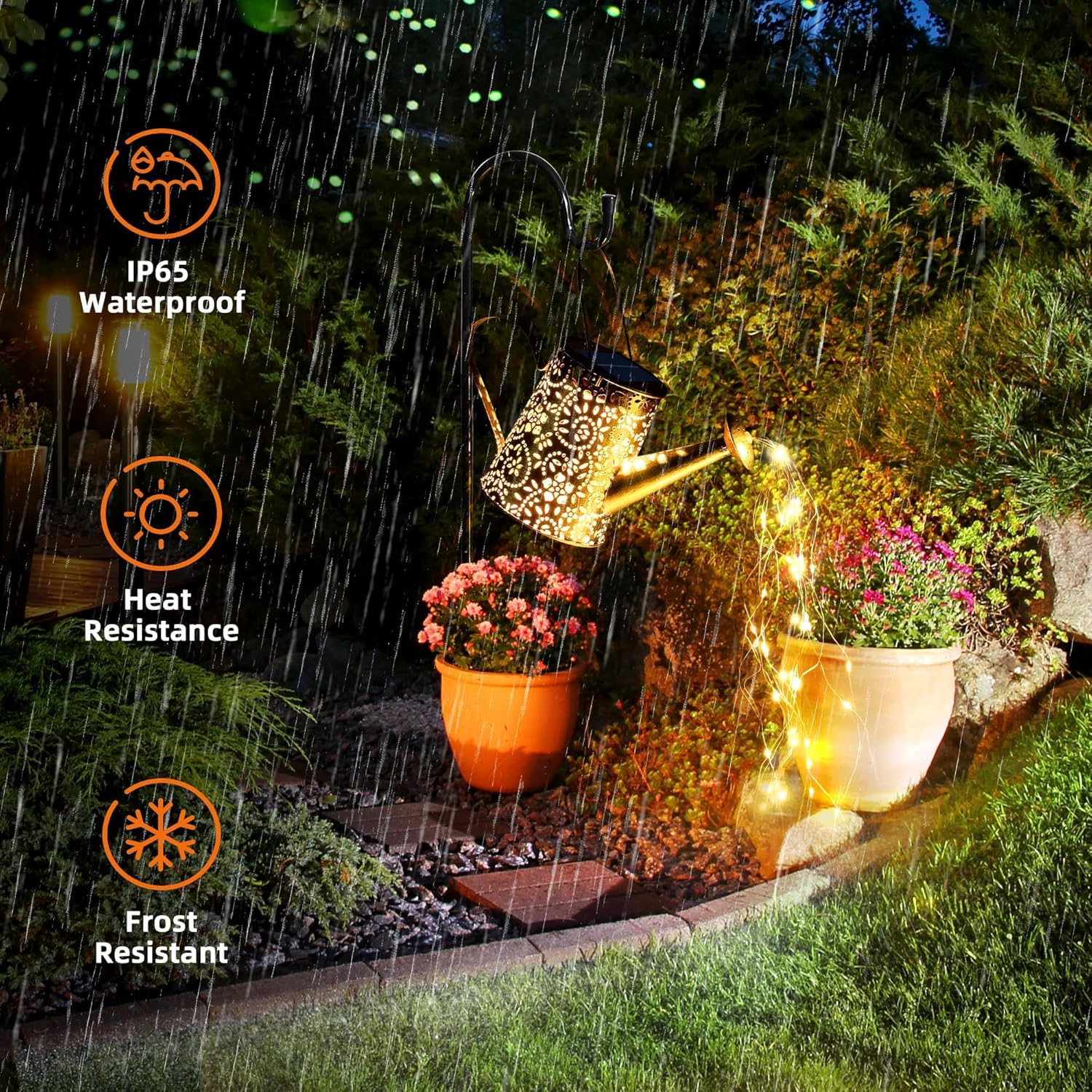Otdair Solar Watering Can Lights – Outdoor Garden/Patio/Pathway Decor, Waterproof Solar Lights, Gifts for Mom/Grandma Birthdays
