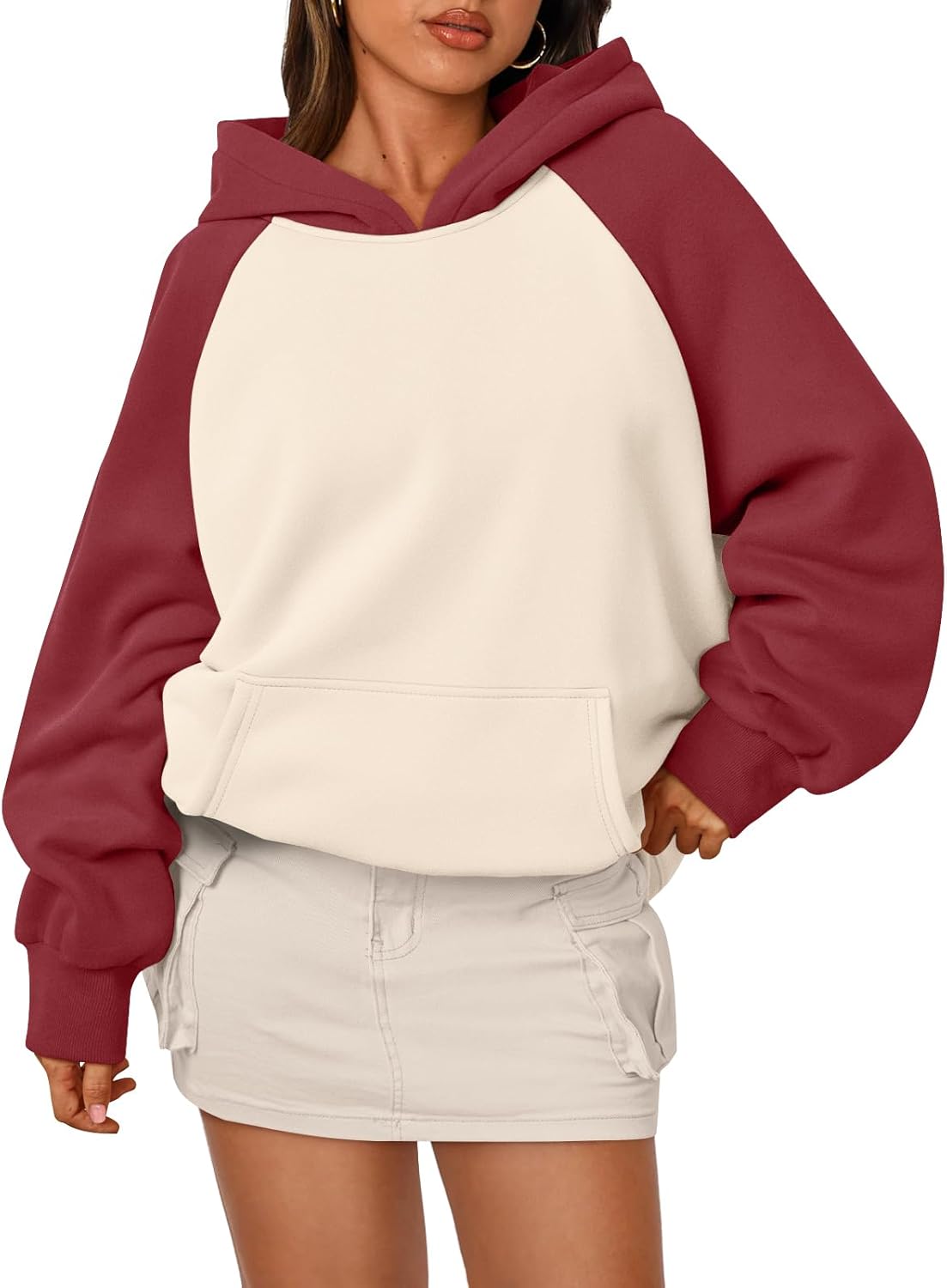 Sudaderas con capucha de gran tamaño de moda Queen para mujer, sudaderas de polar con cuello redondo, conjuntos de moda Y2K, ropa 2025 