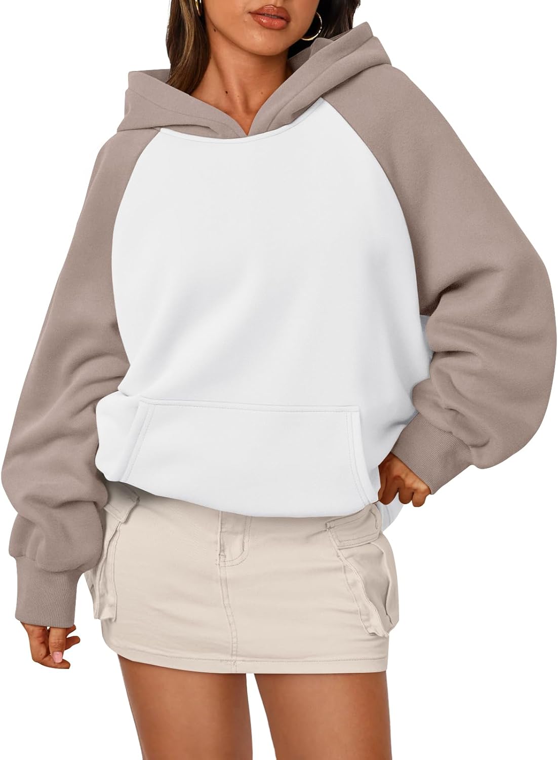 Sudaderas con capucha de gran tamaño de moda Queen para mujer, sudaderas de polar con cuello redondo, conjuntos de moda Y2K, ropa 2025 