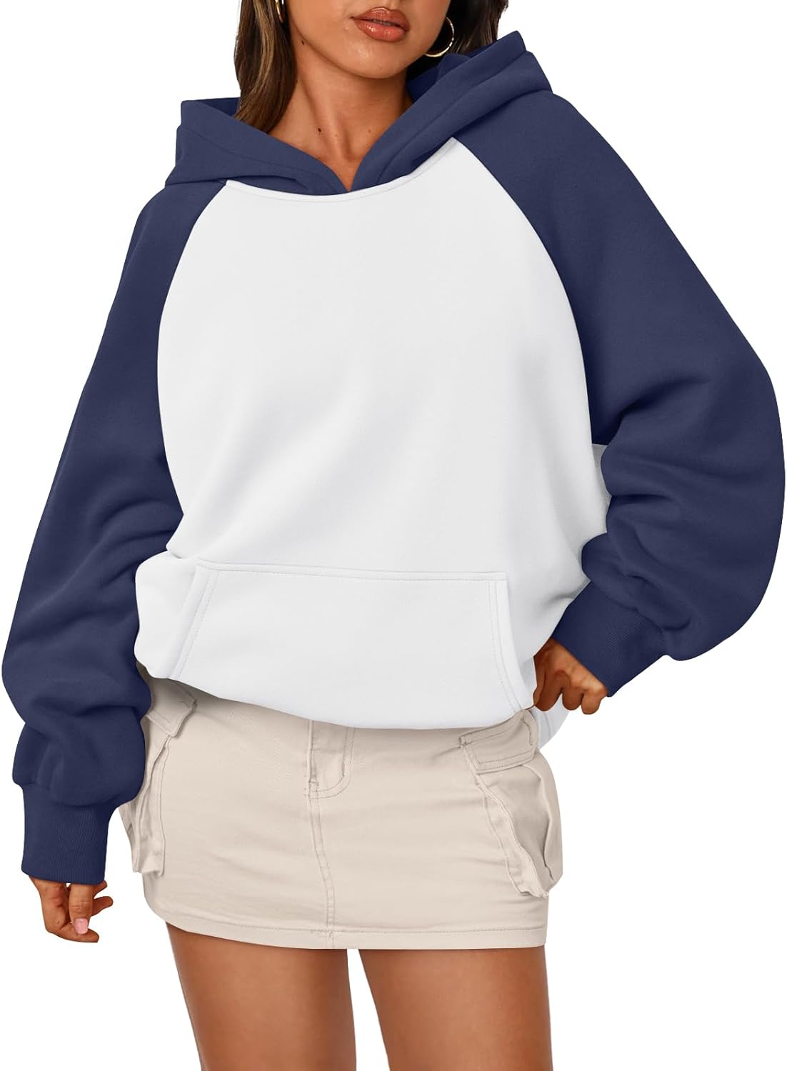 Sudaderas con capucha de gran tamaño de moda Queen para mujer, sudaderas de polar con cuello redondo, conjuntos de moda Y2K, ropa 2025 