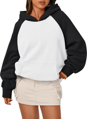 Sudaderas con capucha de gran tamaño de moda Queen para mujer, sudaderas de polar con cuello redondo, conjuntos de moda Y2K, ropa 2025 