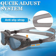Polarized Swimming Goggles Swim Pool Goggles Anti Fog Anti UV No Leakage Clear Vision for Men Women Adults Teenagers
