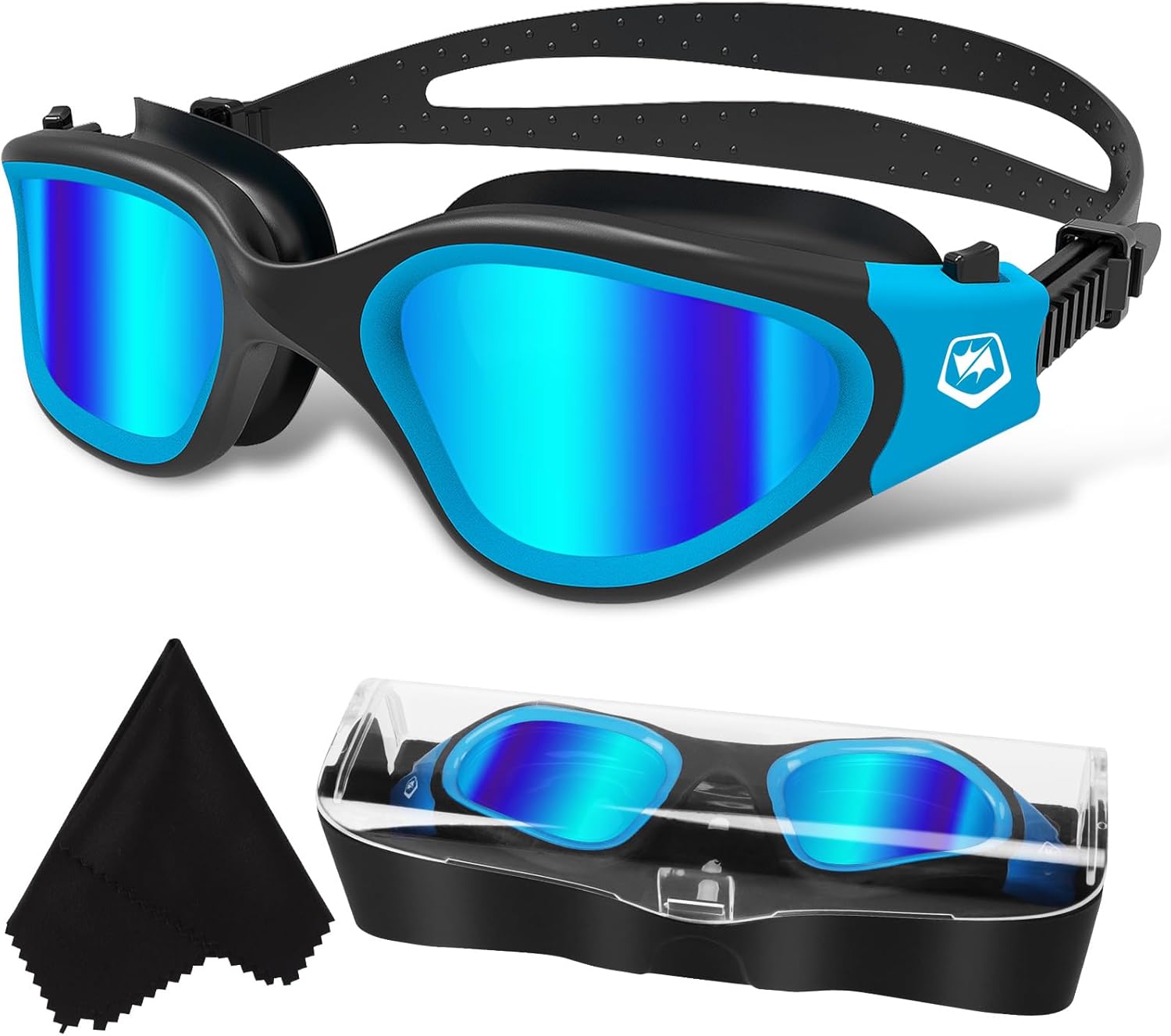 Polarized Swimming Goggles Swim Pool Goggles Anti Fog Anti UV No Leakage Clear Vision for Men Women Adults Teenagers