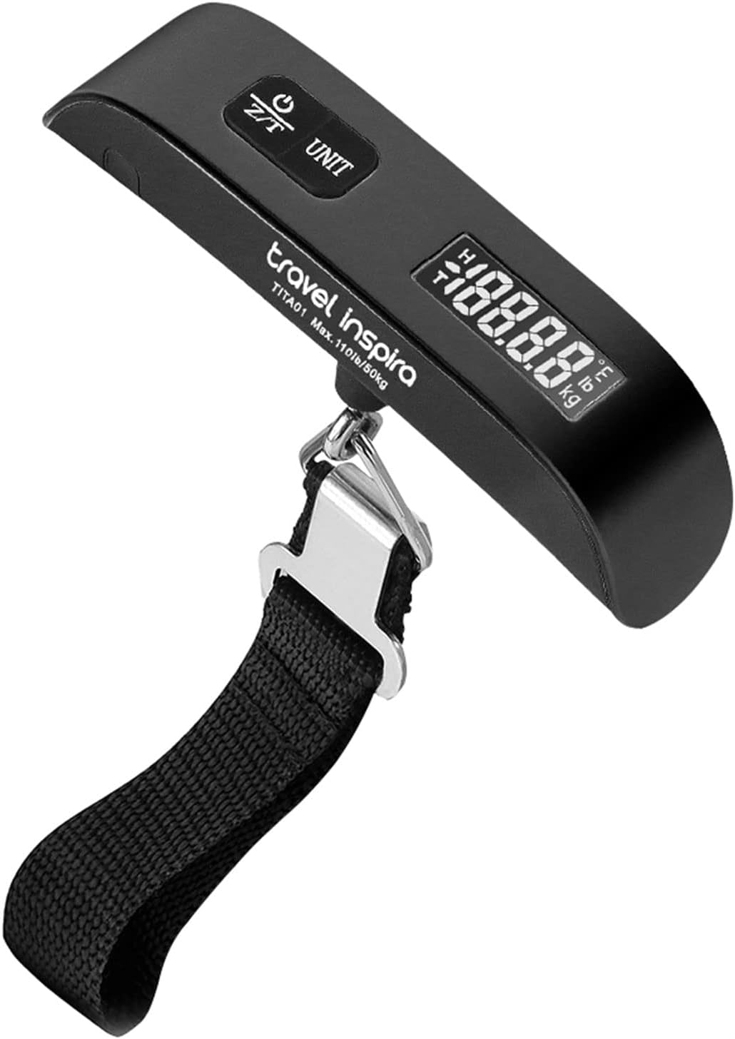 Portable Digital Hanging Baggage Scale for Travel Battery Included Suitcase Weight Scale with Rubber Paint 110 Pounds