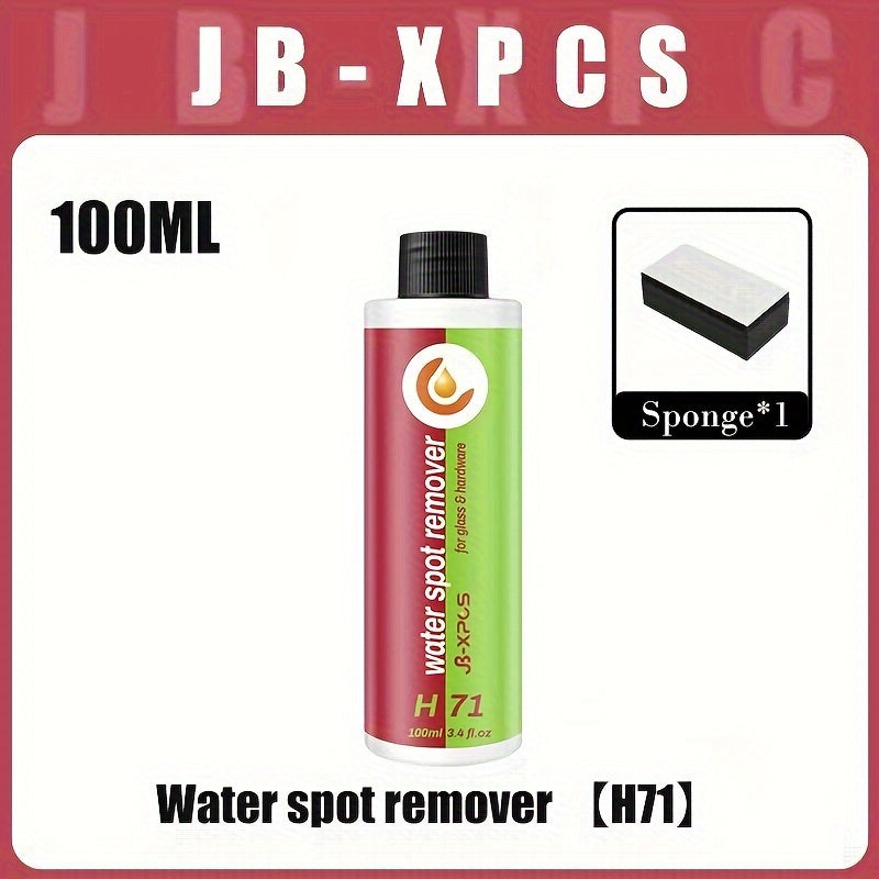 Powerful water spot remover and hard water remover for bathrooms, shower doors, ceramic tiles, and stainless steel