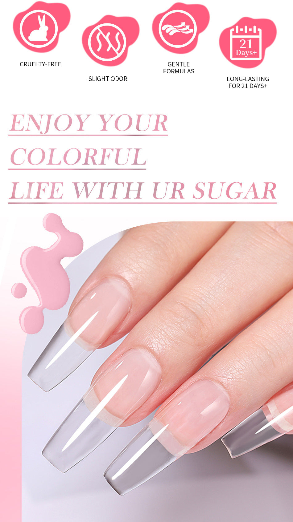 Professional Medical-Grade Nail Adhesive—3-Second Dry, Zero Irritation, Unbreakable Strength Builder gel