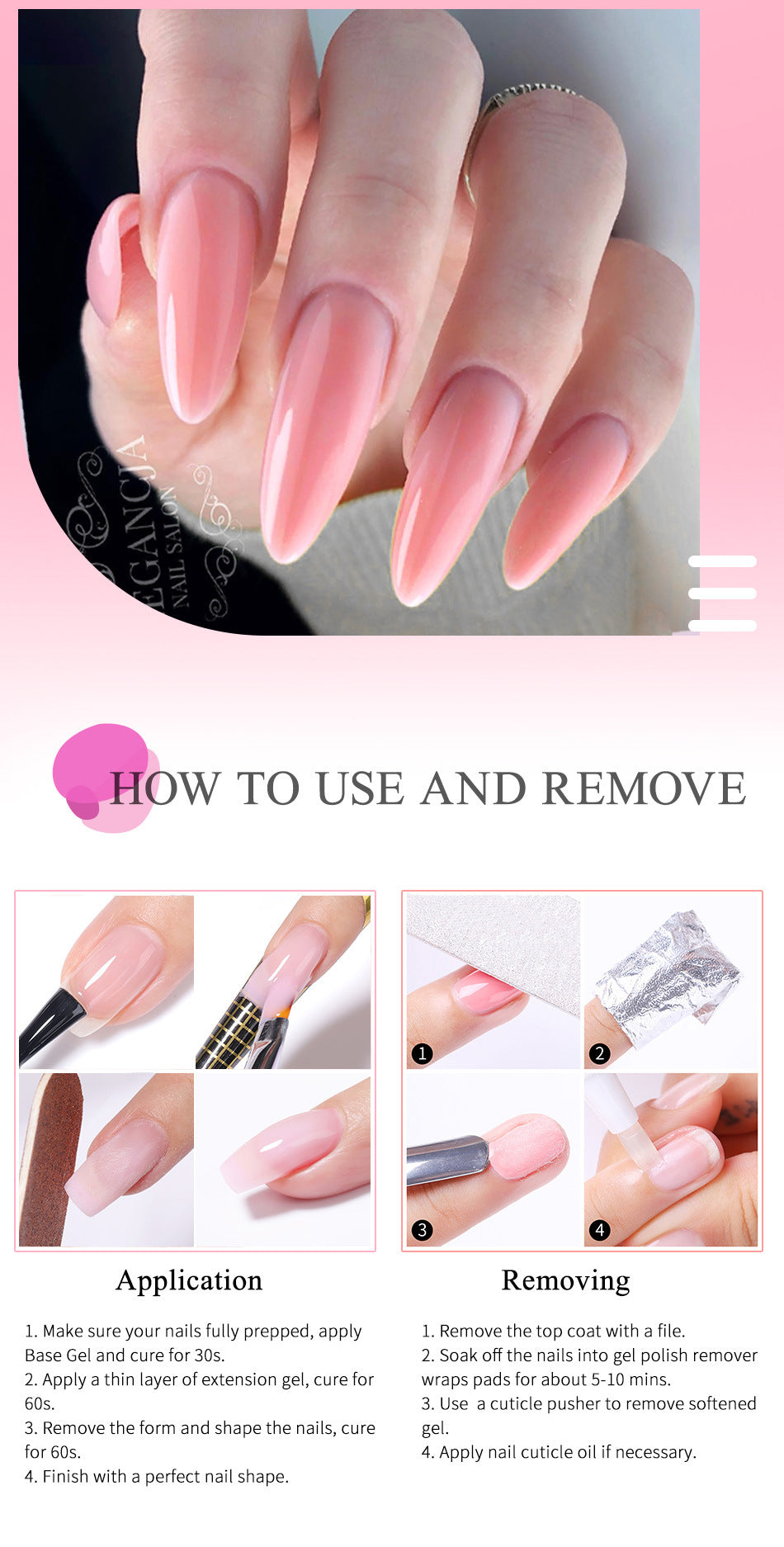 Professional Medical-Grade Nail Adhesive—3-Second Dry, Zero Irritation, Unbreakable Strength Builder gel