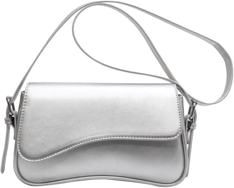 Bolso de hombro para mujer, estilo retro, de piel vegana, tipo tote, tipo sobre, moderno, tipo bandolera, con cremallera, 2025 