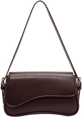 Bolso de hombro para mujer, estilo retro, de piel vegana, tipo tote, tipo sobre, moderno, tipo bandolera, con cremallera, 2025 