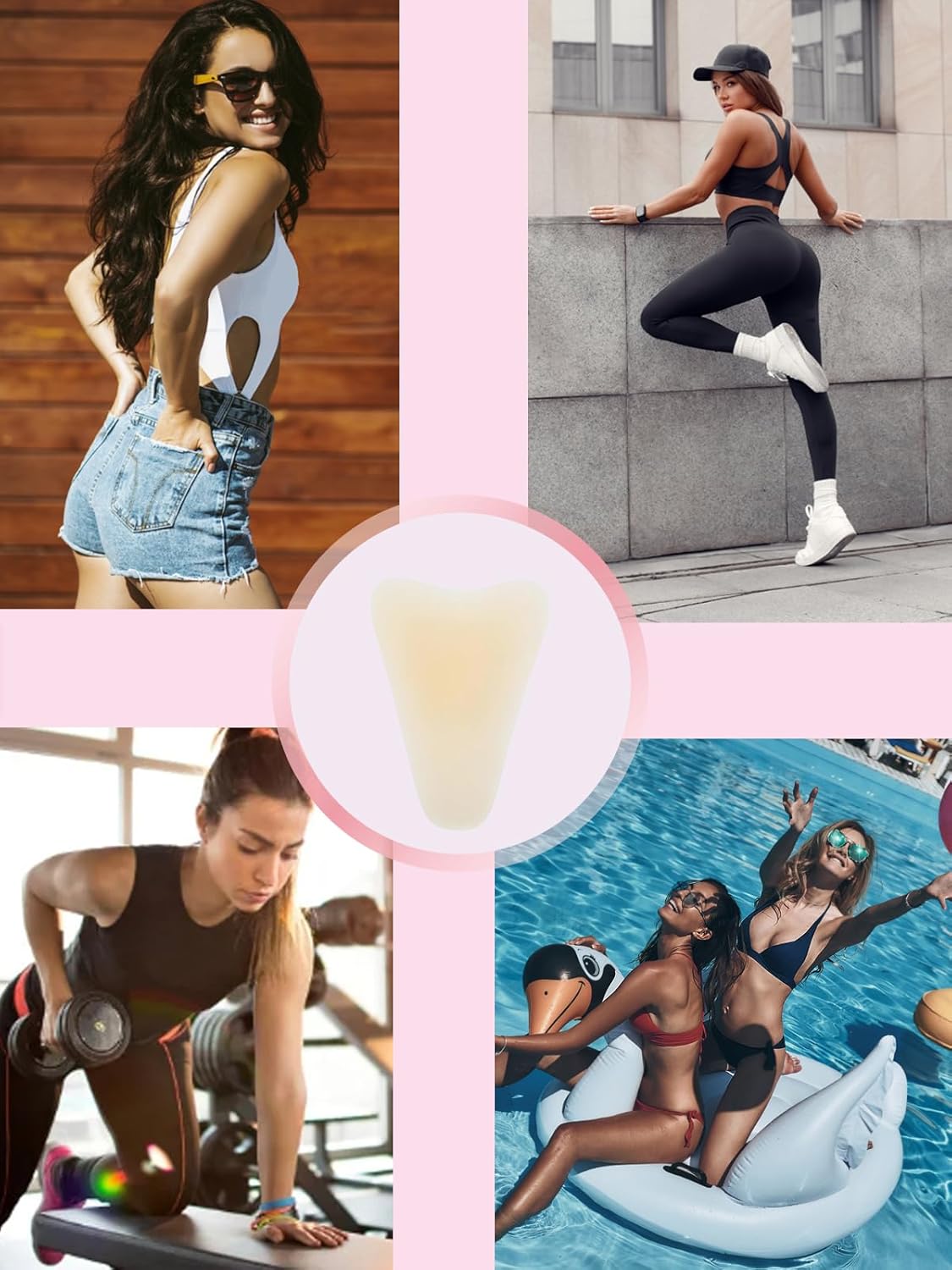 Seamless Camel Toe Concealer - Reusable Anti Camel Toe Spring Guard Insert for Underwear