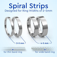Ring Sizer Adjuster for Loose Rings - 12 Pack Size by 0.5-1.5