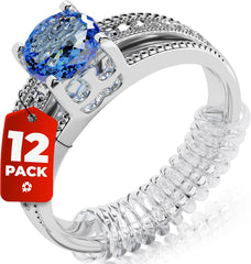 Ring Sizer Adjuster for Loose Rings - 12 Pack Size by 0.5-1.5