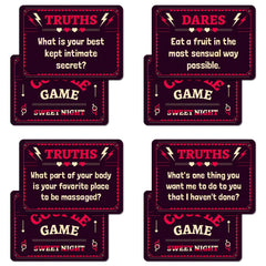 50 Romantic Night Cards for Couples, Ambiguous, Extreme Pulling Game Prop Cards