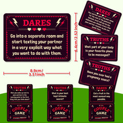 50 Romantic Night Cards for Couples, Ambiguous, Extreme Pulling Game Prop Cards