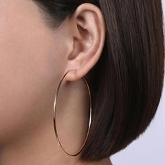 Gold Hoop Earrings for Women Girls,Dainty 14k Gold Hypoallergenic Rose Gold Silver Hoop Earrings with 925 Sterling Silver Post