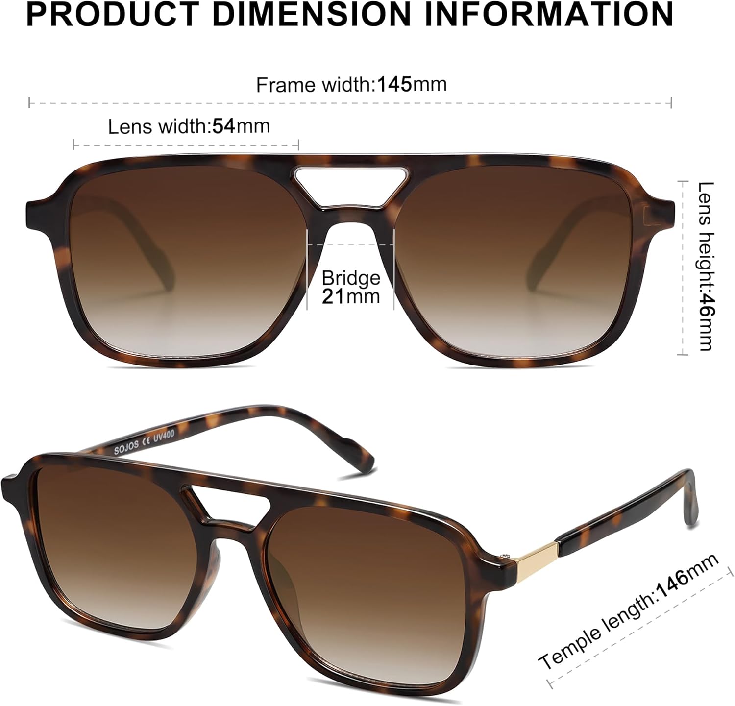Retro Aviator Sunglasses for Women Men Rectangle for Women Mens Shades Sun Glasses
