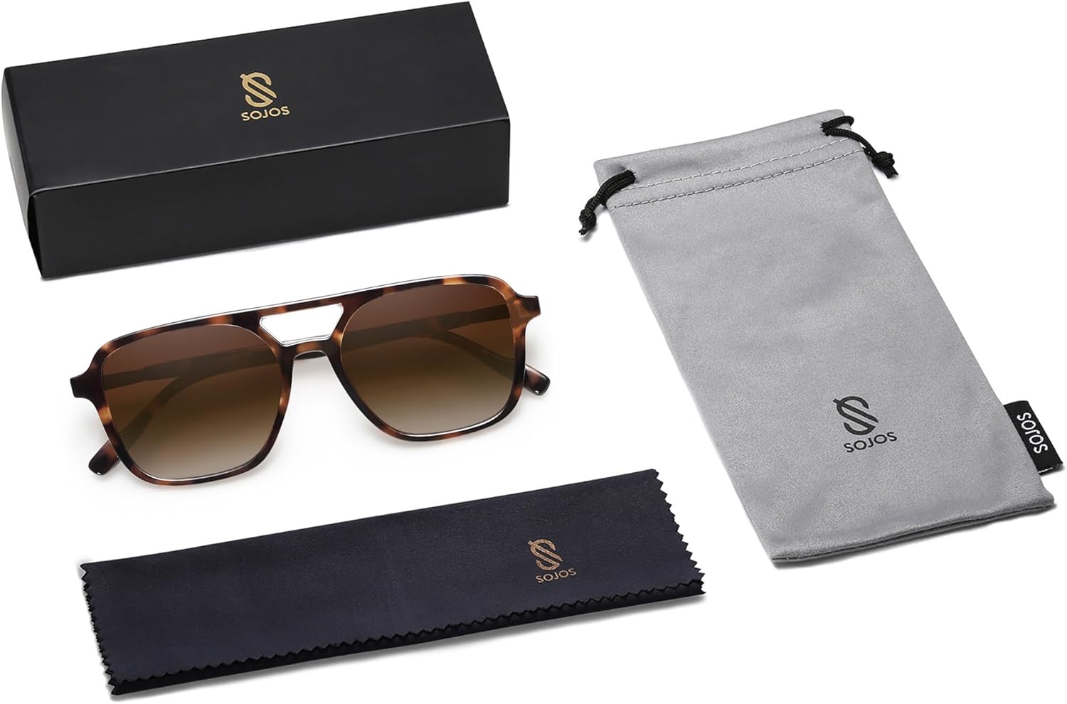 Retro Aviator Sunglasses for Women Men Rectangle for Women Mens Shades Sun Glasses