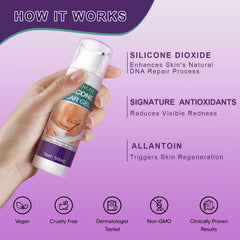 Silicone Scar Cream & Gel - Advanced Treatment for Stretch Marks, Scars, Burns, Acne, C-Section, Keloid - Unisex, 1.76Oz