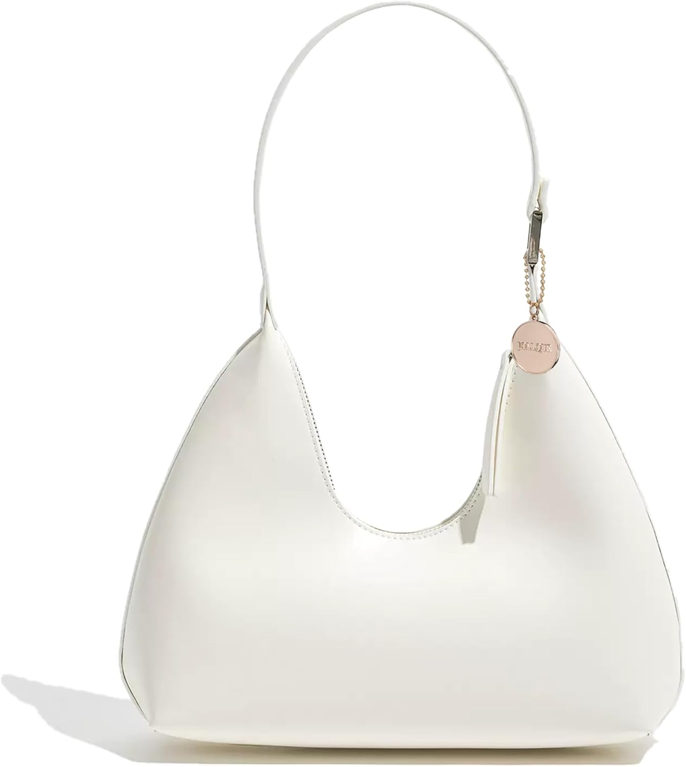 Bolso de hombro JOLLQUE para mujer, bolso de mano pequeño de cuero, bolso estilo hobo con cremallera único y moderno 