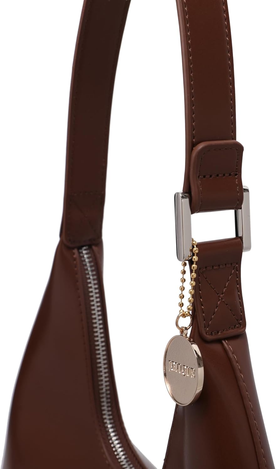 Bolso de hombro JOLLQUE para mujer, bolso de mano pequeño de cuero, bolso estilo hobo con cremallera único y moderno 