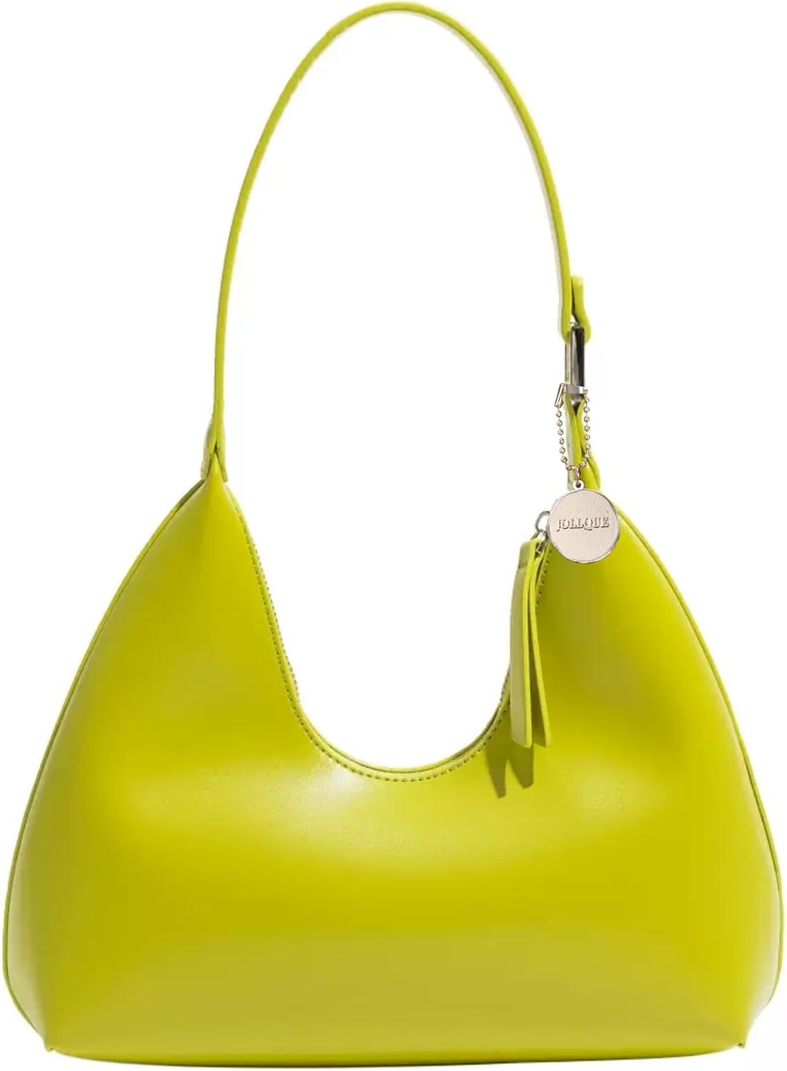 Bolso de hombro JOLLQUE para mujer, bolso de mano pequeño de cuero, bolso estilo hobo con cremallera único y moderno 