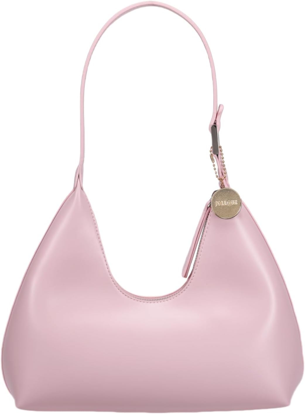 Bolso de hombro JOLLQUE para mujer, bolso de mano pequeño de cuero, bolso estilo hobo con cremallera único y moderno 