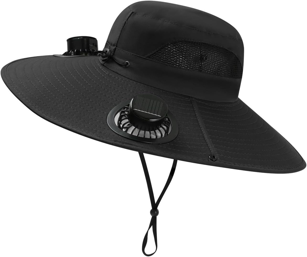 Solar-Powered Fan Hat for Men & Women | 2 Fans, USB Charging, Breathable Design - Cool & Stylish Sombrero