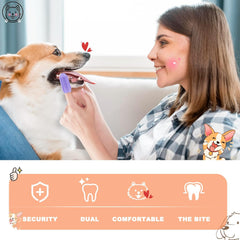 Dogs Tooth Brushing Kit, Dogs Finger Toothbrushes, Cleaning& Dental Care Pet Toothbrush