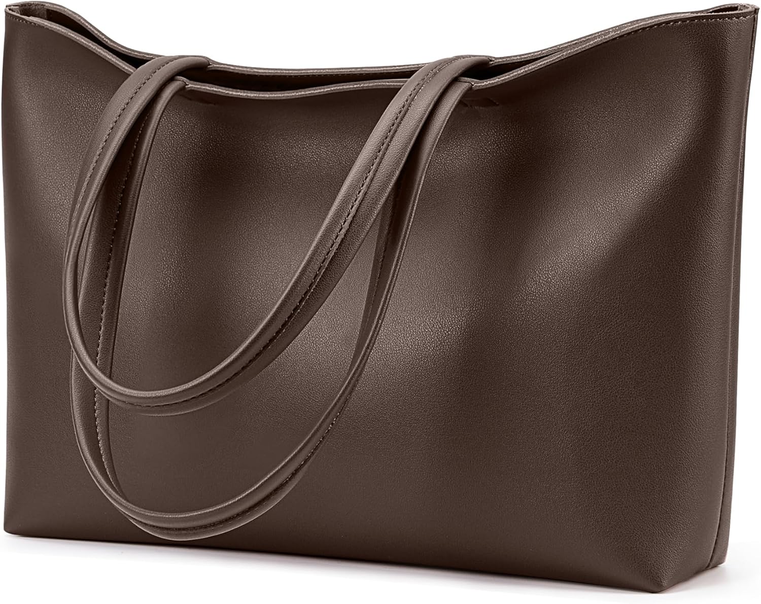 Bolso de mano KALIDI con cremallera, bolso de hombro de piel sintética, bolso de mano grande e informal para mujer, para el trabajo, citas, universidad 
