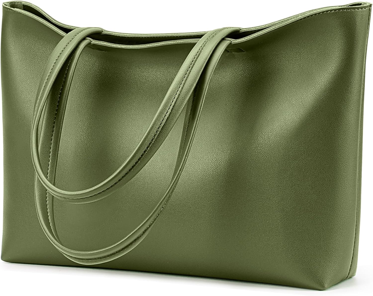 Bolso de mano KALIDI con cremallera, bolso de hombro de piel sintética, bolso de mano grande e informal para mujer, para el trabajo, citas, universidad 