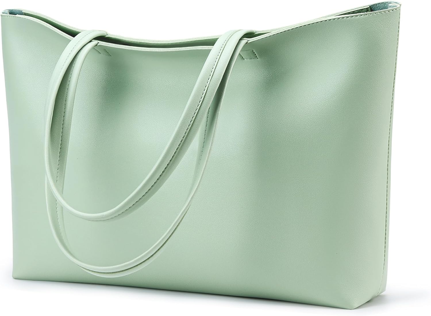 Bolso de mano KALIDI con cremallera, bolso de hombro de piel sintética, bolso de mano grande e informal para mujer, para el trabajo, citas, universidad 