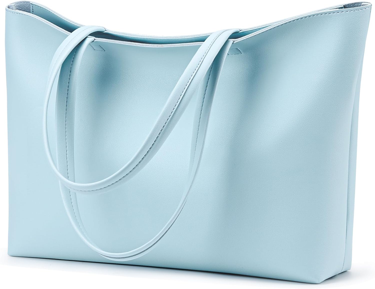 Bolso de mano KALIDI con cremallera, bolso de hombro de piel sintética, bolso de mano grande e informal para mujer, para el trabajo, citas, universidad 
