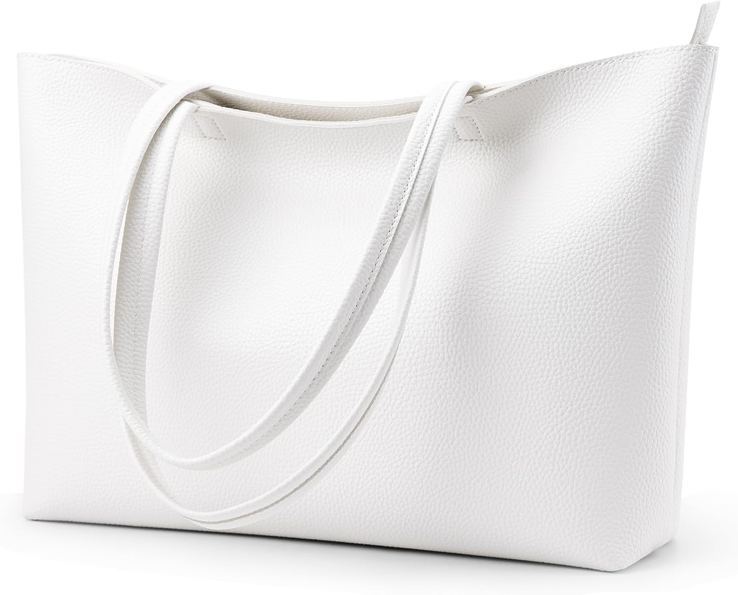 Bolso de mano KALIDI con cremallera, bolso de hombro de piel sintética, bolso de mano grande e informal para mujer, para el trabajo, citas, universidad 