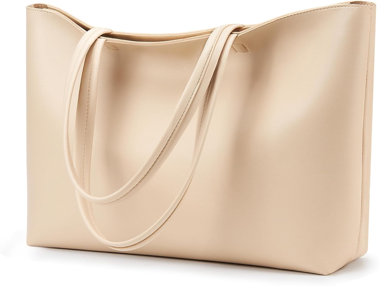 Bolso de mano KALIDI con cremallera, bolso de hombro de piel sintética, bolso de mano grande e informal para mujer, para el trabajo, citas, universidad 