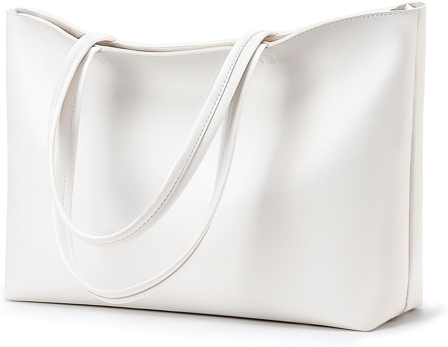 Bolso de mano KALIDI con cremallera, bolso de hombro de piel sintética, bolso de mano grande e informal para mujer, para el trabajo, citas, universidad 