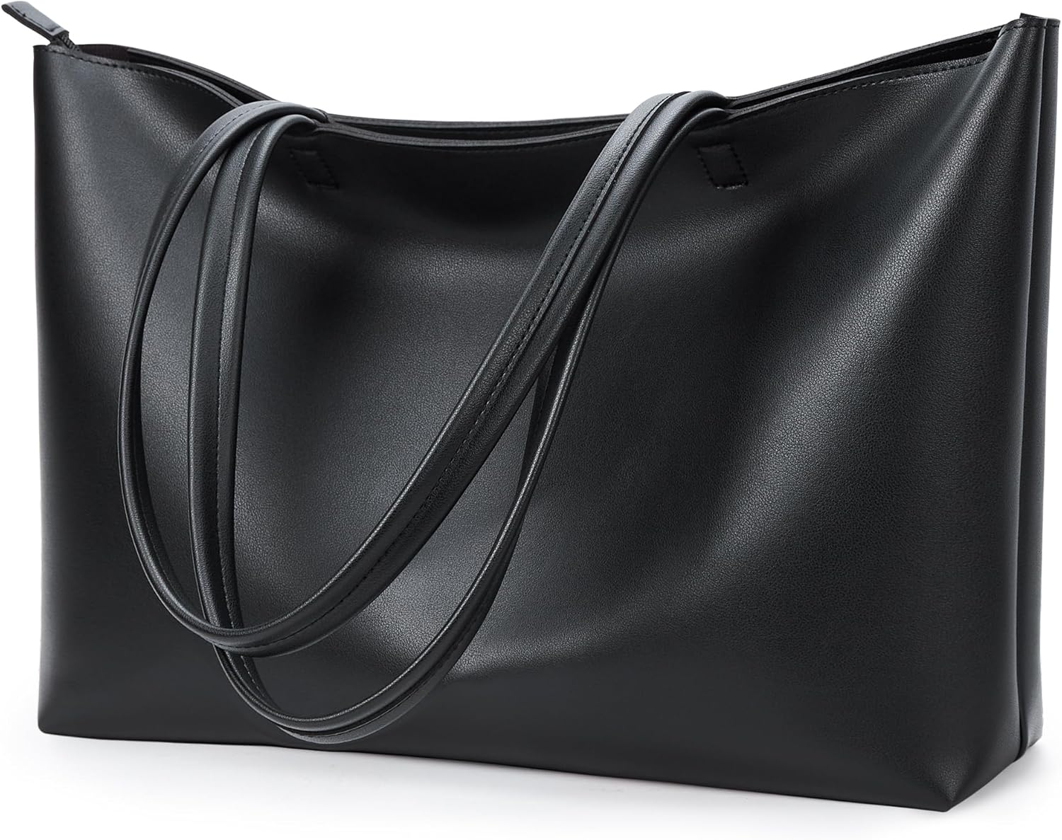 Bolso de mano KALIDI con cremallera, bolso de hombro de piel sintética, bolso de mano grande e informal para mujer, para el trabajo, citas, universidad 