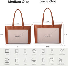 Bolso de mano KALIDI con cremallera, bolso de hombro de piel sintética, bolso de mano grande e informal para mujer, para el trabajo, citas, universidad 