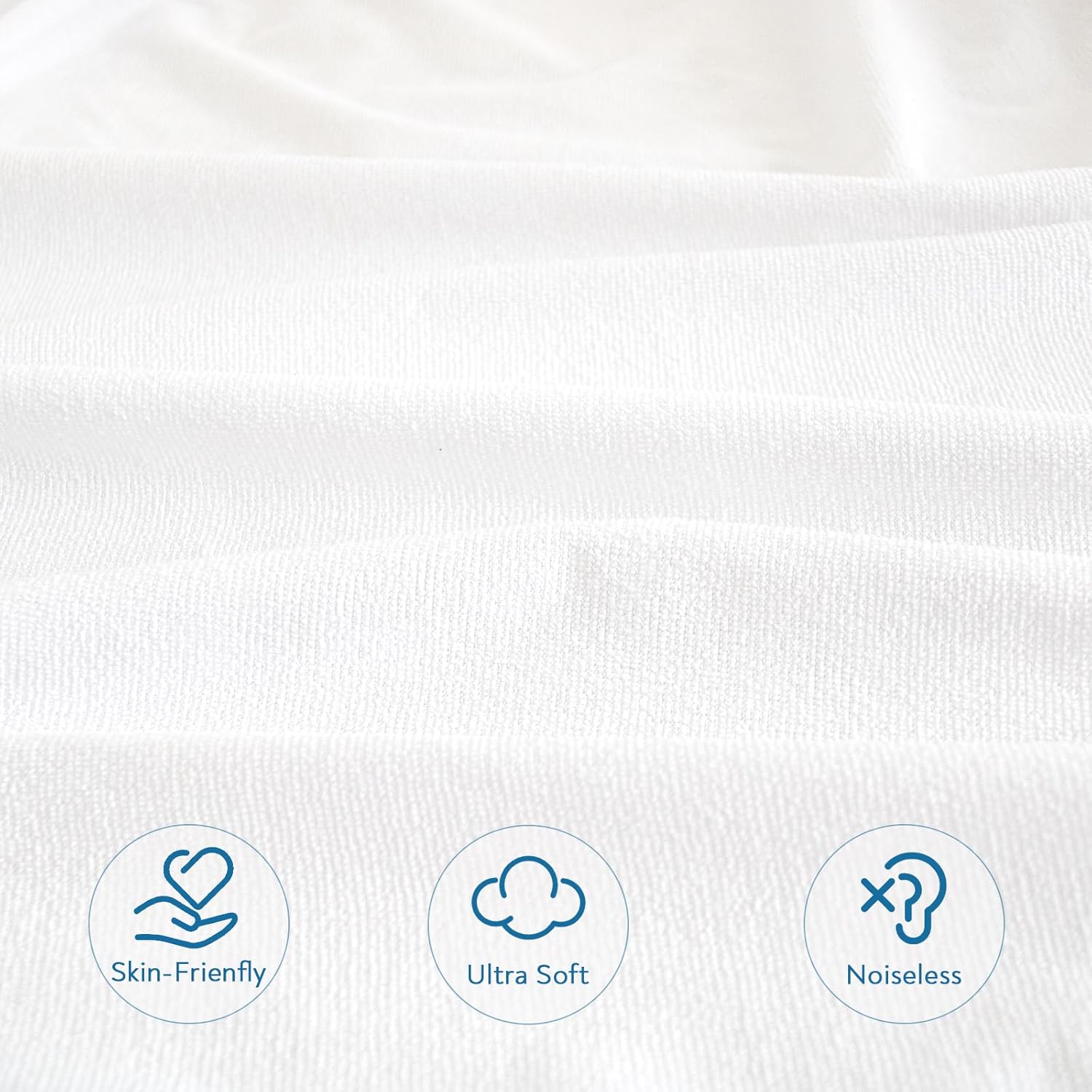 Twin Mattress Protector – Waterproof Soft Breathable Terry, Noiseless for Kids Bed Cover, Machine Washable