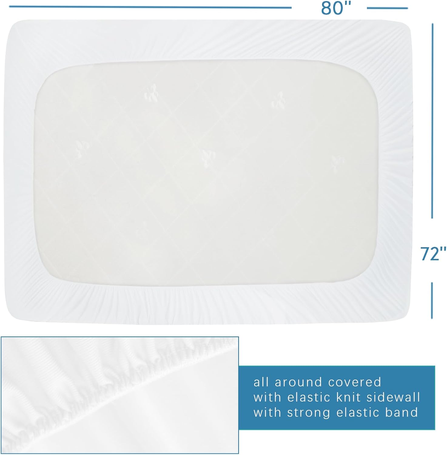 Twin Mattress Protector – Waterproof Soft Breathable Terry, Noiseless for Kids Bed Cover, Machine Washable